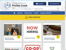 Tablet Screenshot of mdpinchercreek.ab.ca